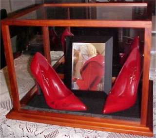 Kellie Pickler Red High Heels Shoe Signed COA W/ CASE  