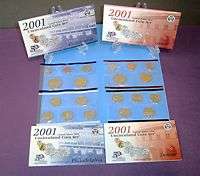 2001 P & D 20 COIN MINT SETS with ENVELOPES and COAS  