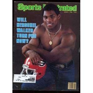 1982 & 1983 Sports Illustrated Magazines With Herschel Walker Front 