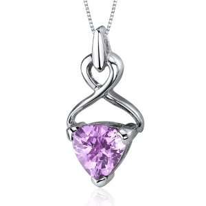 Compelling 3.25 carats Trillion Cut Sterling Silver Rhodium Finish 