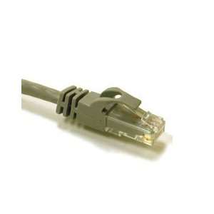   STRANDED PATCH CABLE GRAY Shortened Body Plug Molded Snag Free Boot