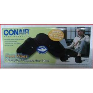 Conair Body Benefits Foot Vibes Massaging Slippers for Men 