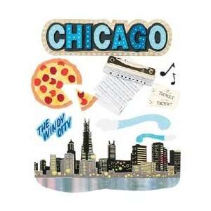   Boutique Dimensional Destination Sticker   Chicago Chicago Home