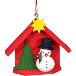  Christian Ulbricht 10 / 0816 House with Snowman Ornament 