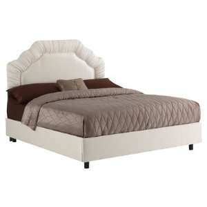  Skyline Furniture 990XBED (Parchment) Shirred Border Bed 
