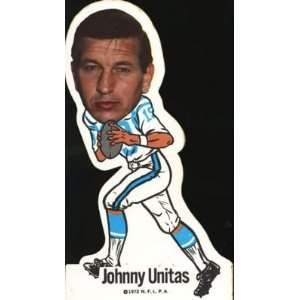  Johnny Unitas 1972 Nflpa Vinyl Sticker   Sports 
