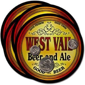  West Vail , CO Beer & Ale Coasters   4pk 