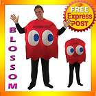 C244 Mens Licensed Funny Pac Man Blinky Deluxe PacMan Halloween Adult 