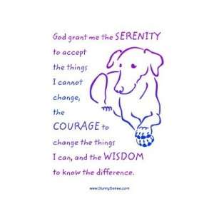  Serenity Prayer   Inspirational Dog Lover Art Cards 