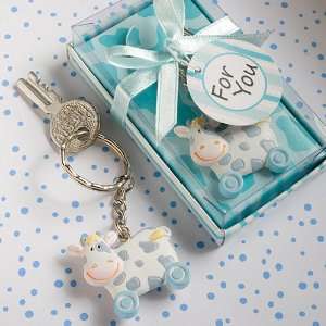  Blue Toy Cow Key Chains: Home & Kitchen