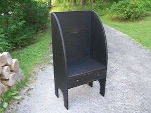 Primitive Handcrafted Settlers Chair/Bench  