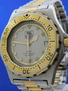 Mans Tag Heuer 3000 Full Size Stainless/18k Gold Watch (54974)  