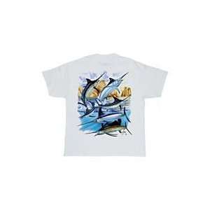  Guy Harvey Cabo Billfish Collage T Shirt Sports 