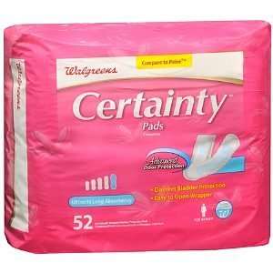  Walgreens Certainty Bladder Protection Pads for Women 