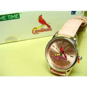   St. Louis Cardinals Game Time Player Series Pink Strap Ladies Watch