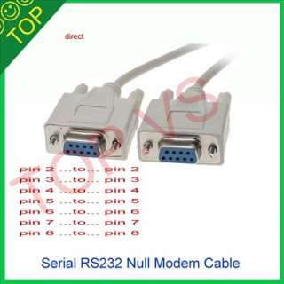   Null Modem Cable Female to Female DB9 5ft 1.5m dirct connection  