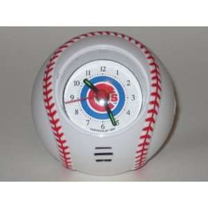   CHICAGO CUBS Team Logo Baseball Shaped ALARM CLOCK: Sports & Outdoors