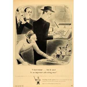  1950 Ad Cincinnati Enquirer Newspaper Mail Business Man 