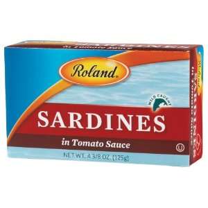 Roland Sardines In Tomato Sauce, 4 375 Ounce Can (Pack of 20)  