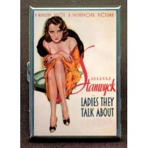 BARBARA STANWYCK SEXY POSTER ID Holder, Cigarette Case or Wallet: MADE 