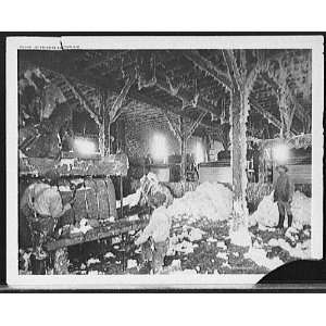  Interior of cotton gin