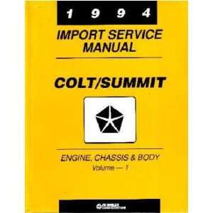    1994 COLT SUMMIT Shop Service Repair Manual Book: Everything Else