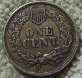 Copper Nickle**1860**XF** Indian Cent**Full Liberty  