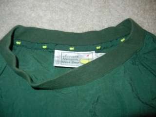   Collection Golf pullover shirt augusta jacket Green XL wind breaker