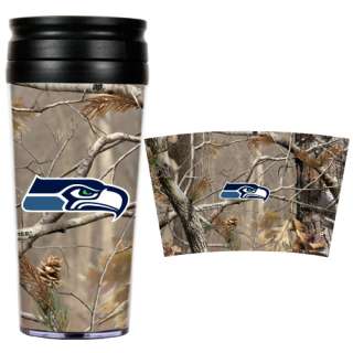 Seattle Seahawks NFL Camouflage RealTree Travel Tumbler  