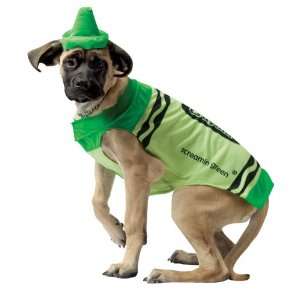  Crayola Green Crayon Pet Costume Adult (Small Green) Pet 
