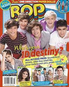 One Direction (1D), Justin Bieber, Paper Dolls, Posters   June/July 