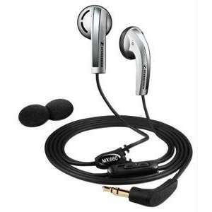 SENNHEISER MX660 silver 3.5 mm Gold Plate Connector Earbud headphone 