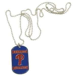    Philadelphia Phillies Dog Tag Necklace MLB
