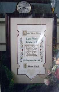 Wedding Sampler Cross Stitch Chart   With This Ring NEW  