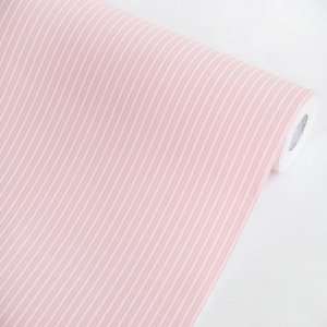  Pink Stripe   Self Adhesive Wallpaper Home Decor(Sample 