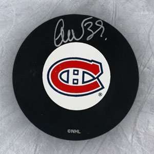 CRISTOBAL HUET Montreal Canadiens SIGNED Hockey Puck