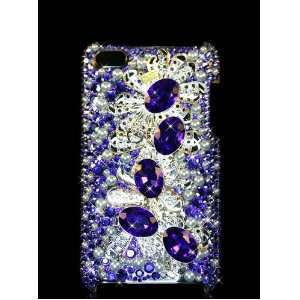   Crystal Bling Diamante Case Cover   BLUE ENVY Cell Phones