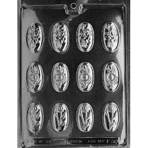  OVAL FLOWER PIECES Flowers, Fruits & Vegitables Candy Mold 