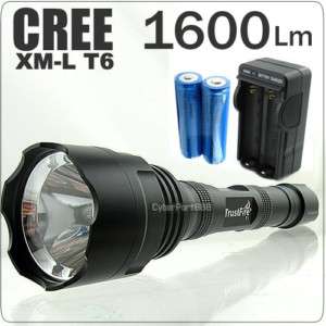1600 Lumen CREE XM L XML T6 LED Flashlight Torch +18650  