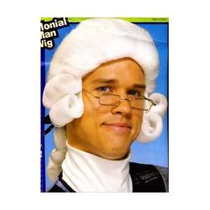    Colonial Man Wigs White Curly Costume Wigs [Toy]: Everything Else