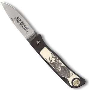  Smith & Wesson SW320N Scrimshaw New Deer Knife