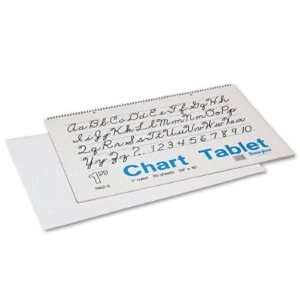   Cursive Cover   Ruled, 24 x 16, White, 25 Sheets/Pad(sold in packs of