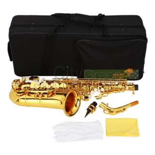   High Quality Stylish Mid range Alto Drop E Paint Gold Saxophone  