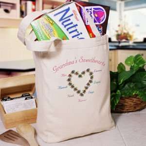    My Sweethearts Personalized Canvas Tote Bag 