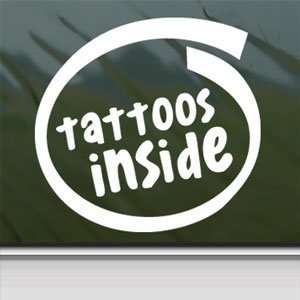 Tattoos Inside White Sticker Car Laptop Vinyl Window White 