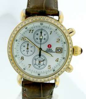 Michele CSX Chrono. Diamond, Mother of Pearl Dial Watch  