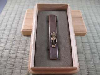 Edo KOZUKA copper gold katana japanese sword tsuba  