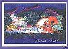 p9608 russian santa claus postcard sleigh horses 1968 