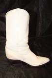 ZODIAC WOMENS USA 7 M SHORT SUPPLE IVORY PEBBLED LEATHER COWBOY 