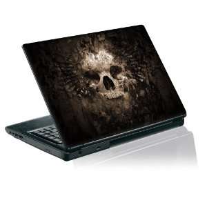   laptop skin protective decal scary embedded skull Electronics